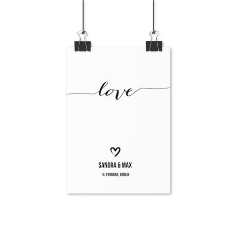 HomeDistrict™ - Love Poster (21 cm x 29,7 cm)